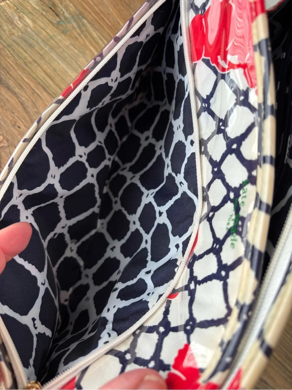 Kate Spade Cape Cod Collection Lobster Netting Travel Cosmetic Bag